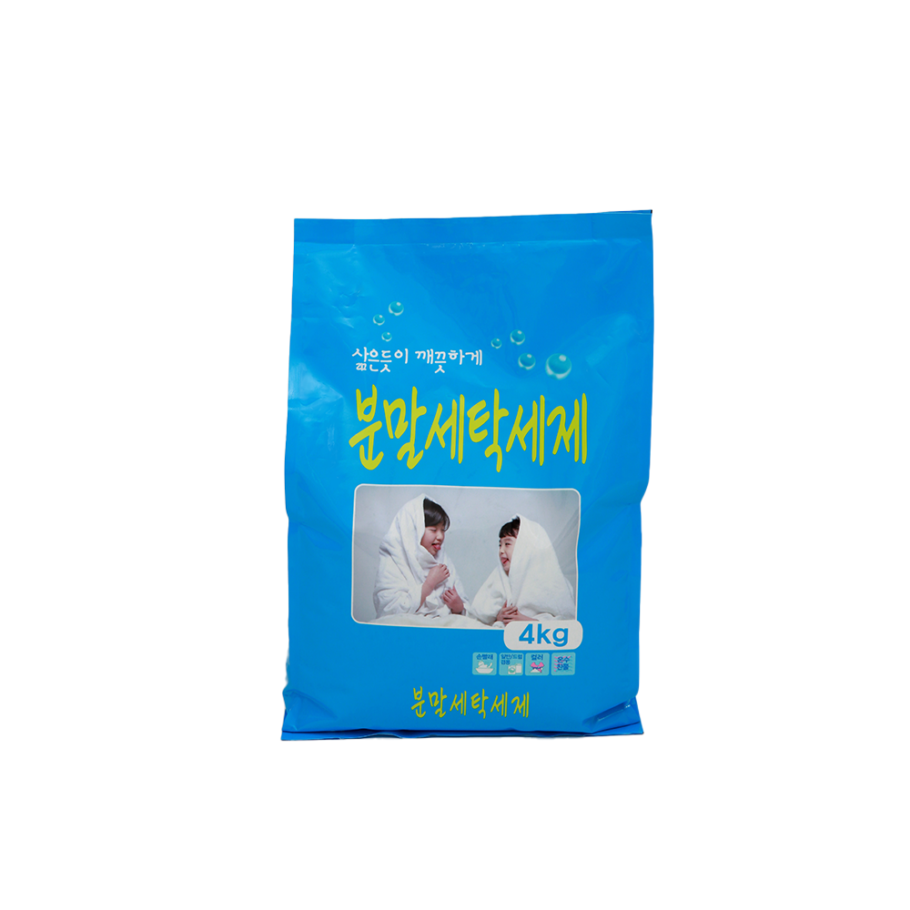 분말 세탁세제 4kg(비닐포장)