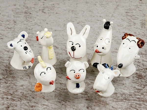향림백자12지신인형